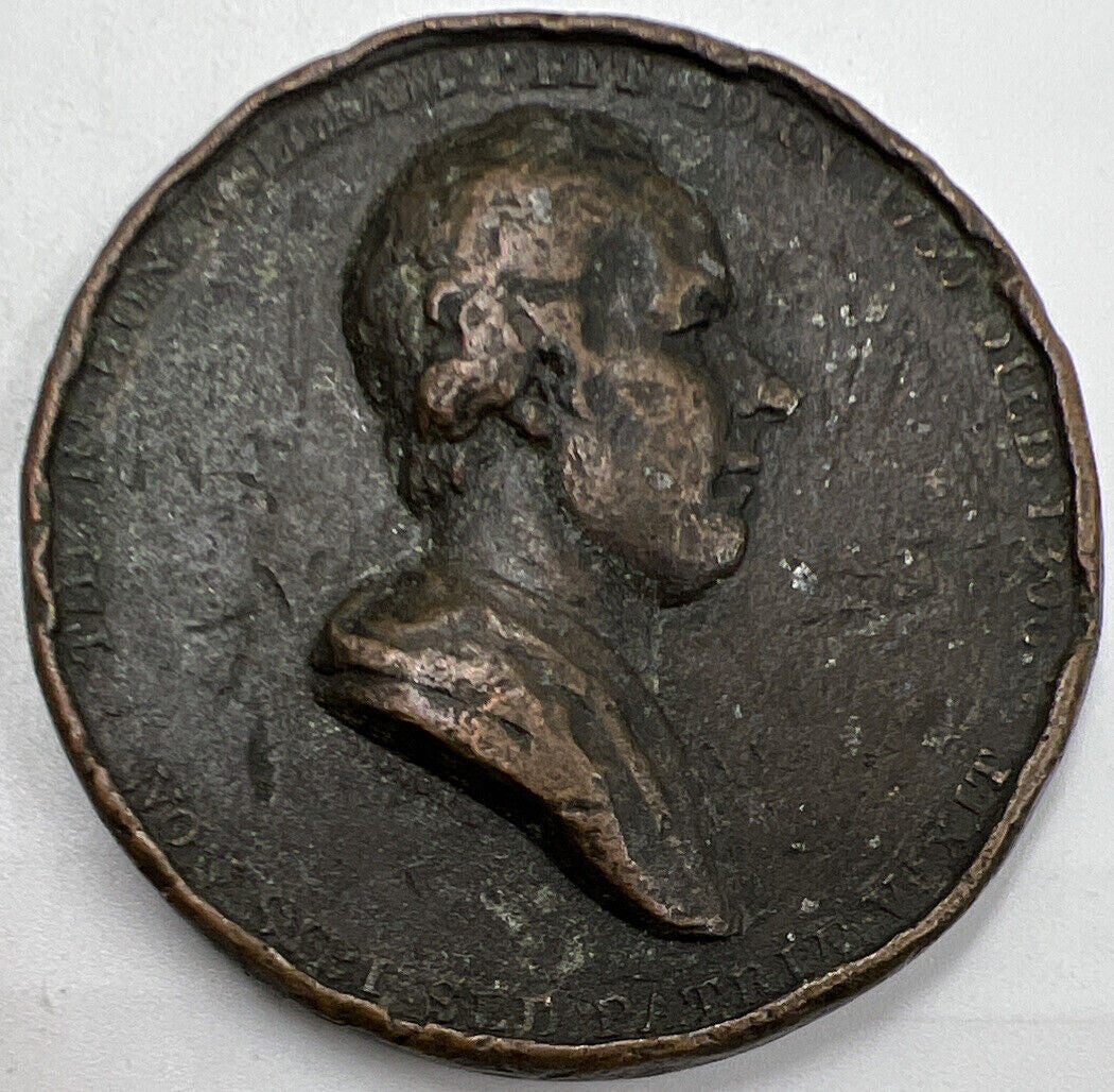 Commemorating The Death of William Pitt Medal | Fair Collectable Grade | a372