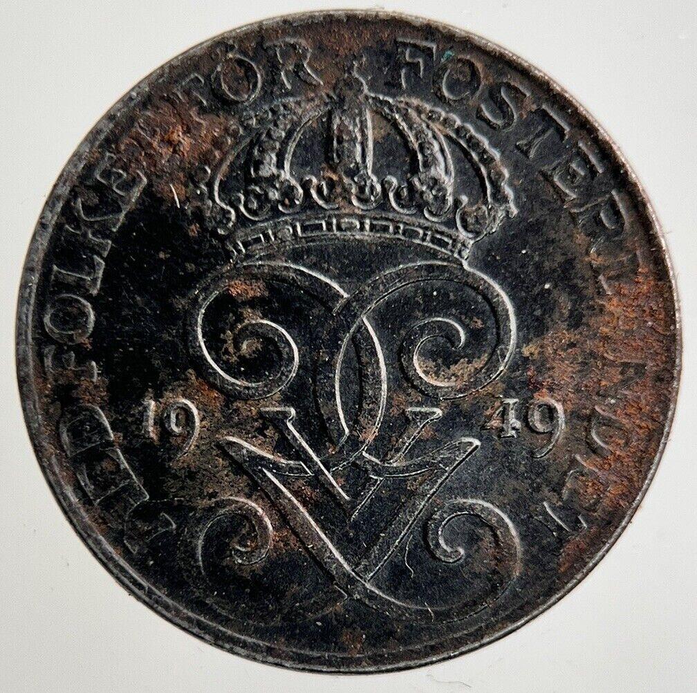 1949 Sweden 1 Ore Coin | Fine Collectable Grade