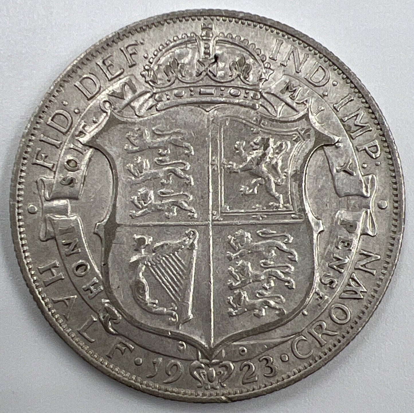 1923 George V Half-Crown | British Silver Coin | Very High Grade | a1279