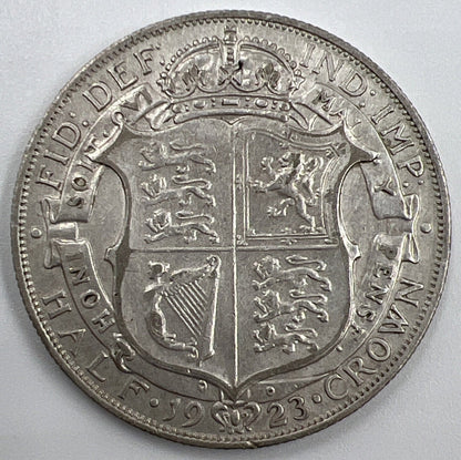 1923 George V Half-Crown | British Silver Coin | Very High Grade | a1279