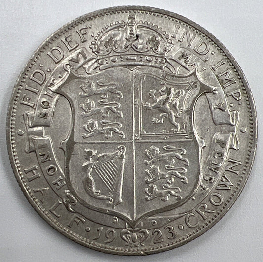 1923 George V Half-Crown | British Silver Coin | Very High Grade | a1279
