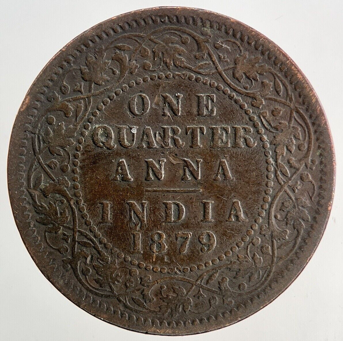 1879 Victoria India 1/4 Quarter Anna Coin | Collectable Grade