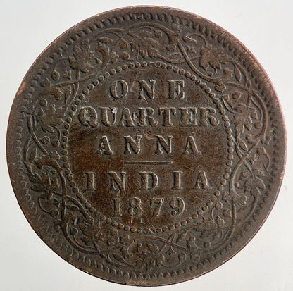1879 Victoria India 1/4 Quarter Anna Coin | Collectable Grade