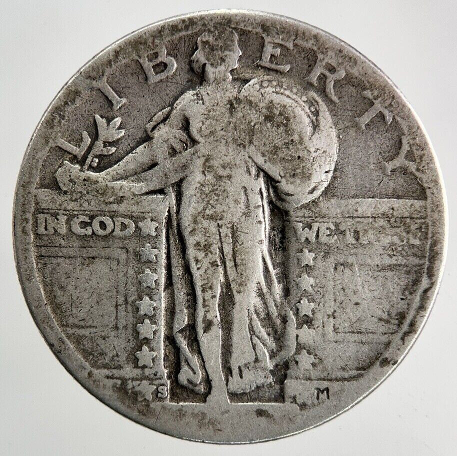 US USA Standing Liberty Quarter Dollar Silver Coin | Collectable Grade