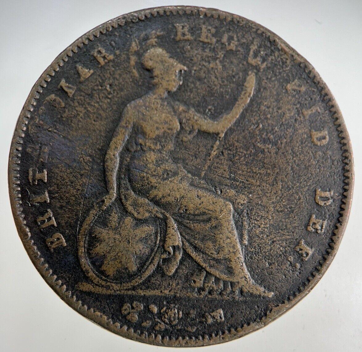1854 Victoria One Penny Coin | Fine Collectable Grade