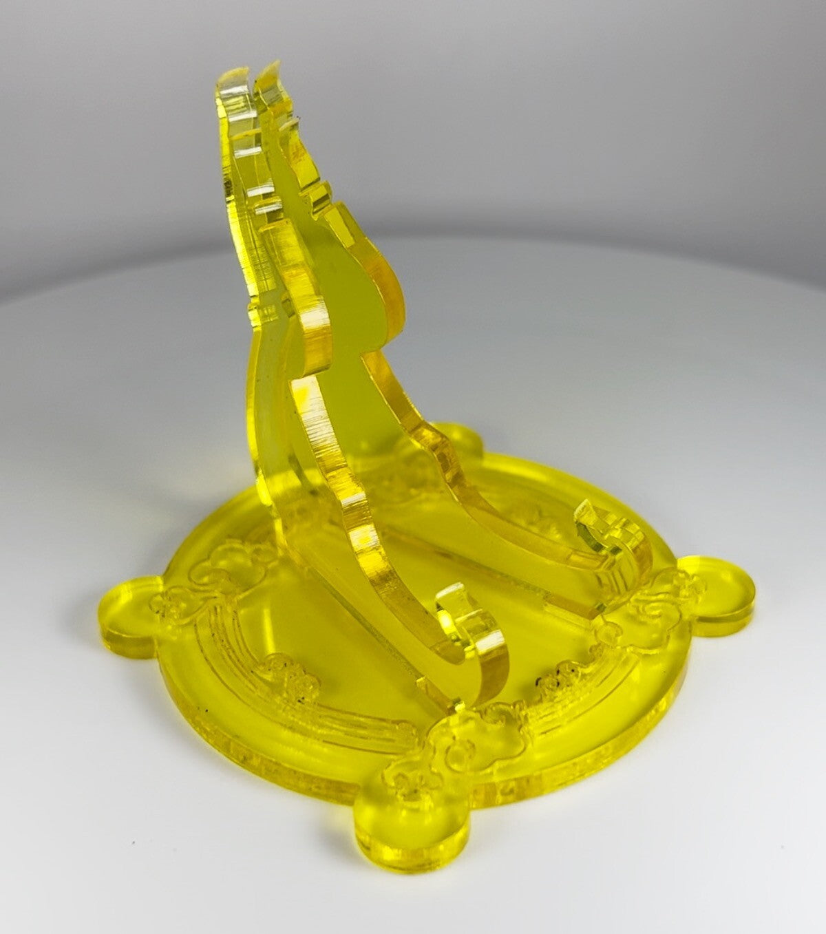 Clear Yellow 1oz Silver or Gold Coins / Amulet / Medal Display Stand