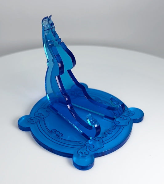 Clear Blue 1oz Silver or Gold Coins / Amulet / Medal Display Stand