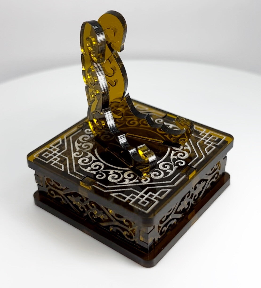 Clear Brown 1oz Silver or Gold Coins / Amulet / Medal Display Stand