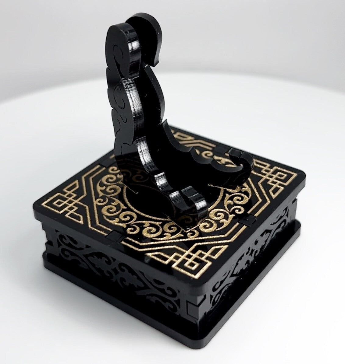 Black & Gold 1oz Silver or Gold Coins / Amulet / Medal Display Stand