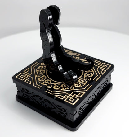 Black & Gold 1oz Silver or Gold Coins / Amulet / Medal Display Stand