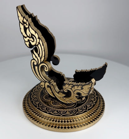 Gold & Black Yin & Yang 1oz Silver or Gold Coins / Amulet / Medal Display Stand