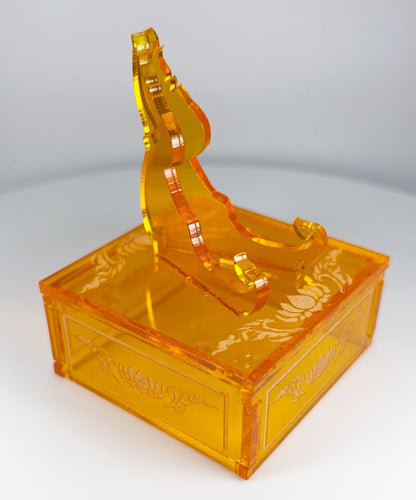 Clear Orange 1oz Silver or Gold Coins / Amulet / Medal Display Stand