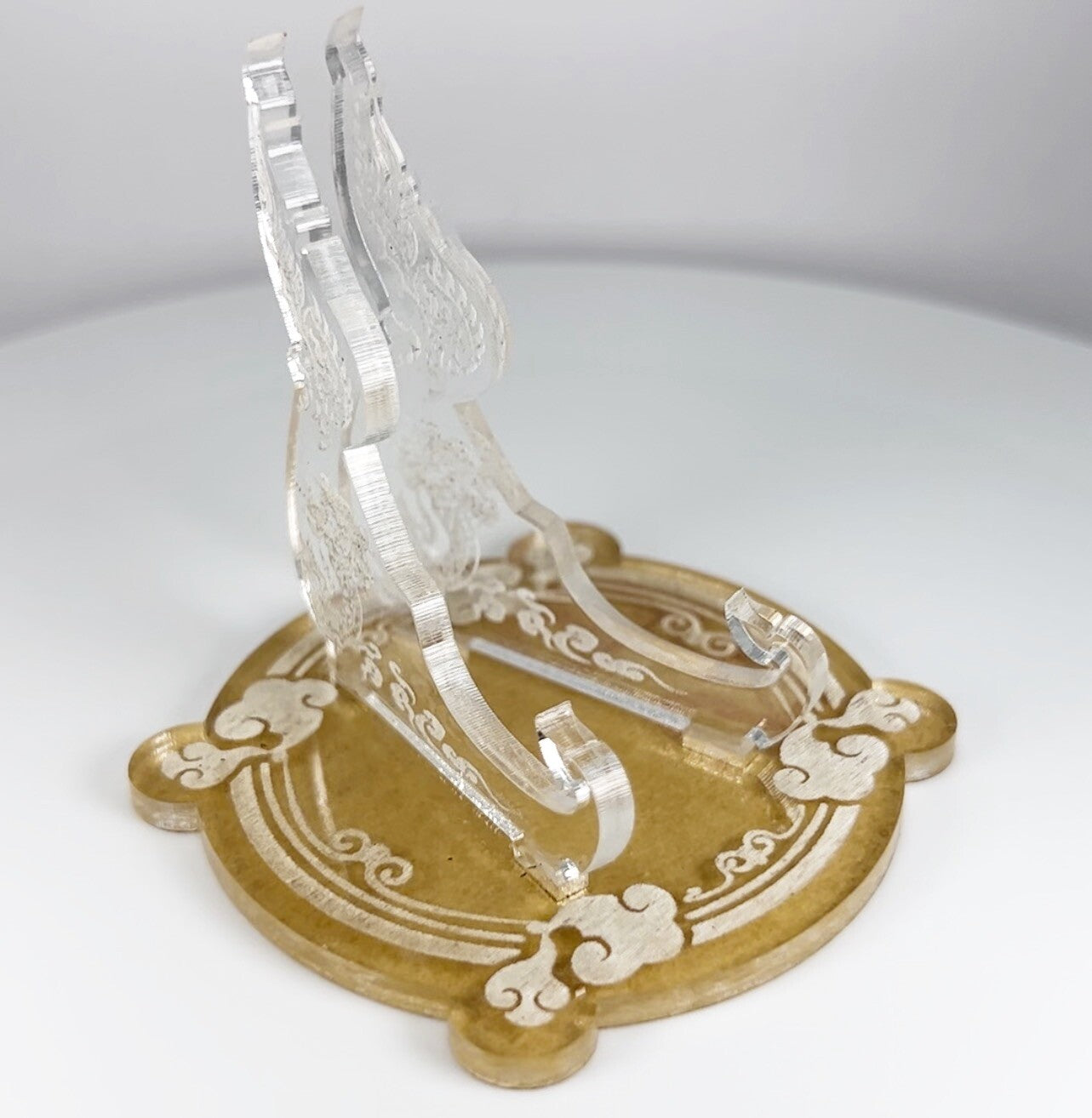 Clear Dragon 1oz Silver or Gold Coins / Amulet / Medal Display Stand