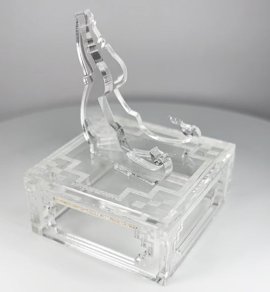 Clear 1oz Silver or Gold Coins / Amulet / Medal Display Stand