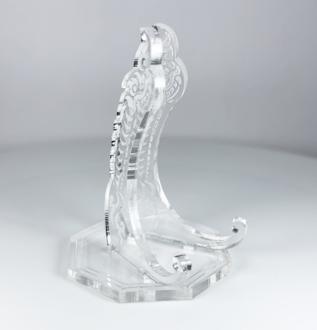 Clear Dragon 1oz Silver or Gold Coins / Amulet / Medal Display Stand