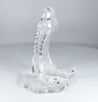 Clear Dragon 1oz Silver or Gold Coins / Amulet / Medal Display Stand