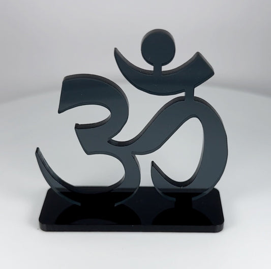 Black Hindu Hinduism Om Symbol Display Stand