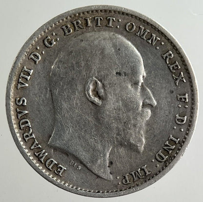 1902 Edward VII Threepence Silver Coin | Fine Collectable Grade