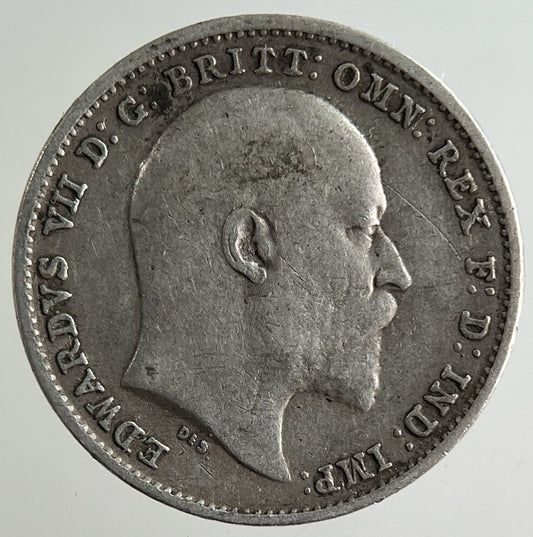 1902 Edward VII Threepence Silver Coin | Fine Collectable Grade