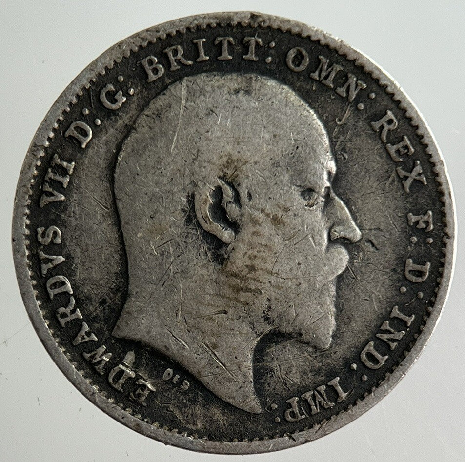 1907 Edward VII Threepence Silver Coin | Fine Collectable Grade