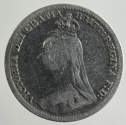 1891 Victoria Threepence Silver Coin | Fair Grade
