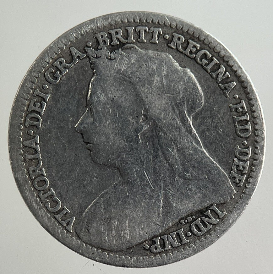 1900 Victoria Threepence Silver Coin | Fair Grade