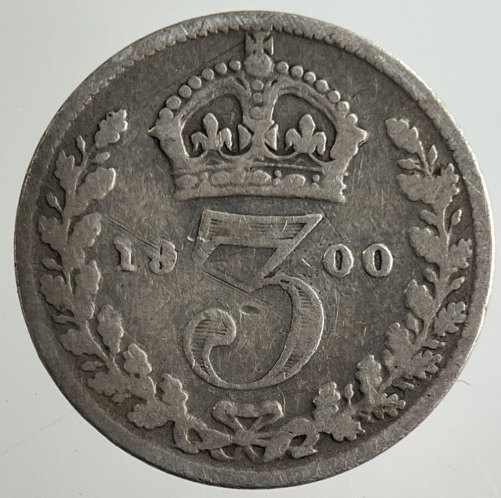 1900 Victoria Threepence Silver Coin | Fair Grade
