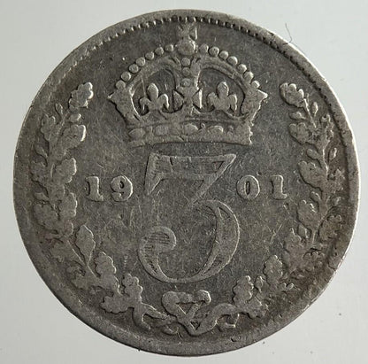 1901 Victoria Threepence Silver Coin | Collectable Grade