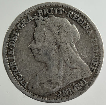 1900 Victoria Threepence Silver Coin | Collectable Grade