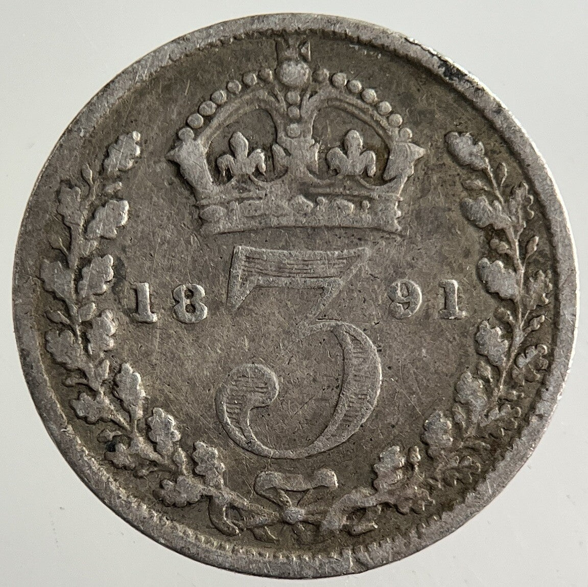 1891 Victoria Threepence Silver Coin | Collectable Grade