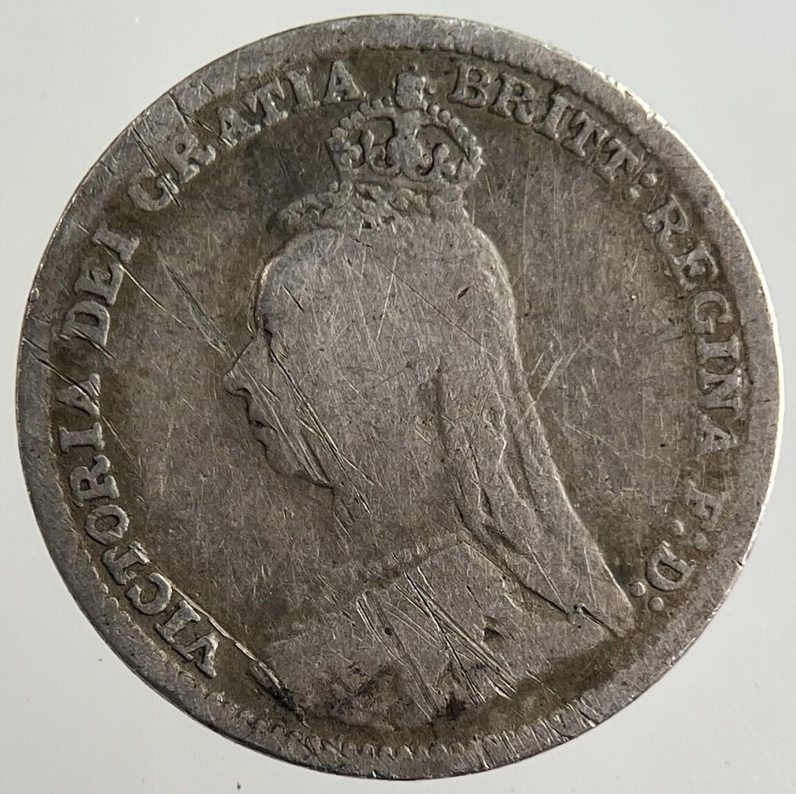 1891 Victoria Threepence Silver Coin | Collectable Grade
