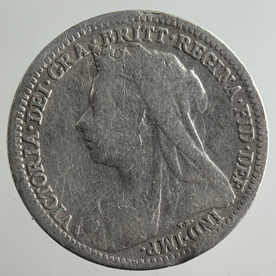 1900 Victoria Threepence Silver Coin | Collectable Grade