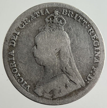 1890 Victoria Threepence Silver Coin | Collectable Grade