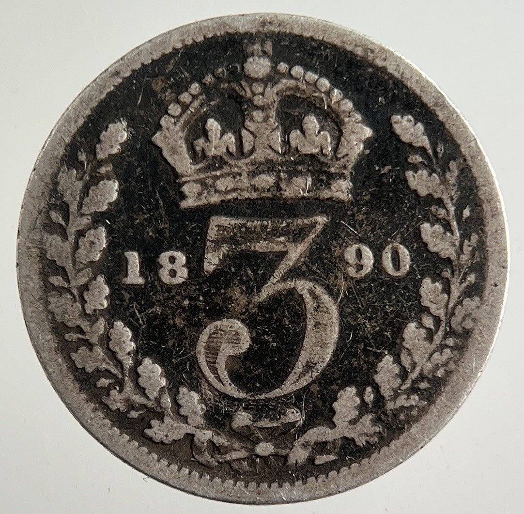 1890 Victoria Threepence Silver Coin | Collectable Grade