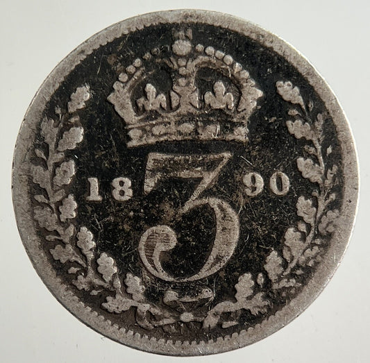 1890 Victoria Threepence Silver Coin | Collectable Grade