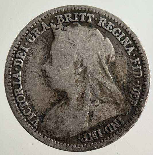 1900 Victoria Threepence Silver Coin | Collectable Grade