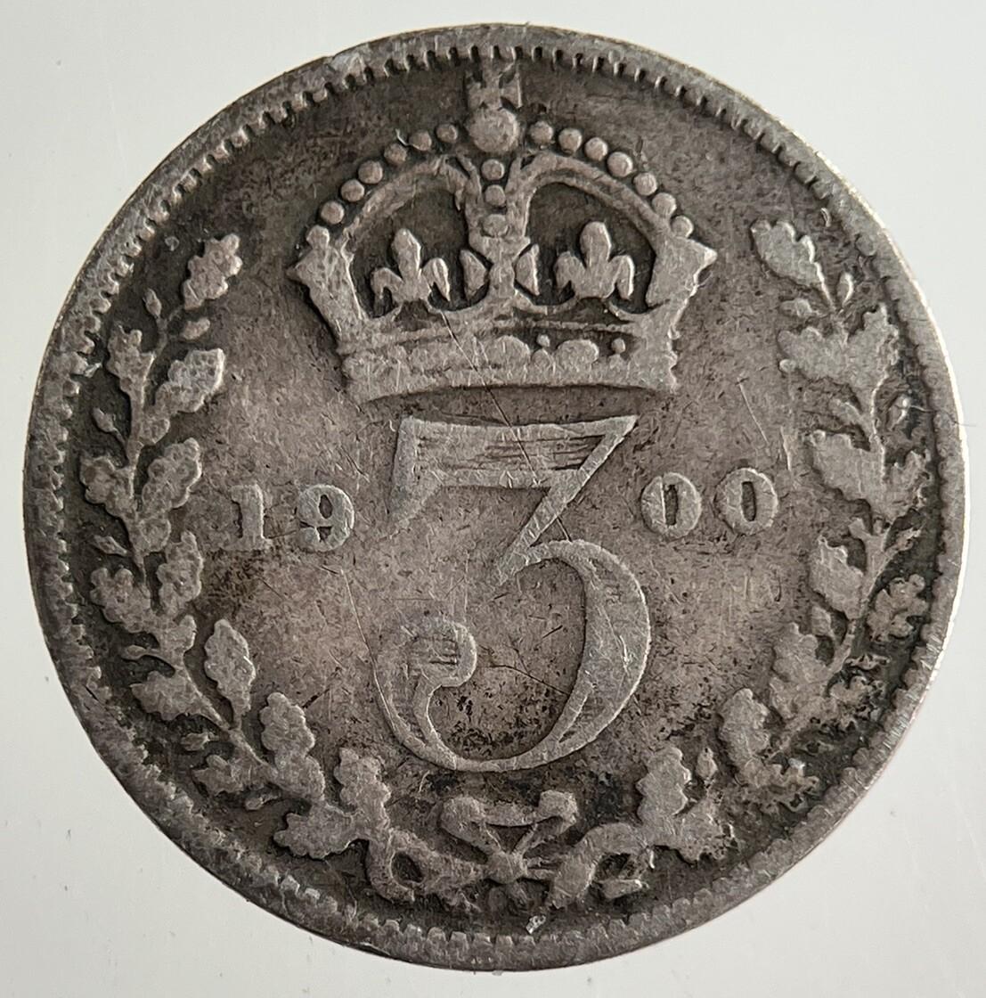 1900 Victoria Threepence Silver Coin | Collectable Grade