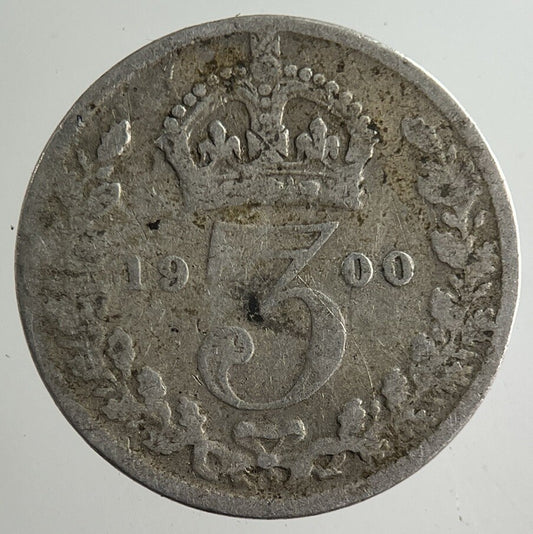 1900 Victoria Threepence Silver Coin | Collectable Grade