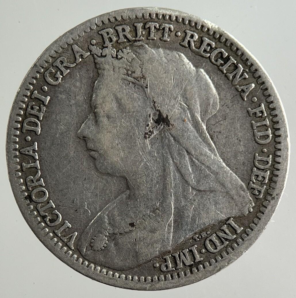 1901 Victoria Threepence Silver Coin | Fine Collectable Grade