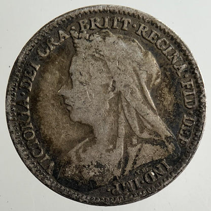 1893 Victoria Threepence Silver Coin | Fine Collectable Grade