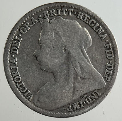 1896 Victoria Threepence Silver Coin | Fine Collectable Grade