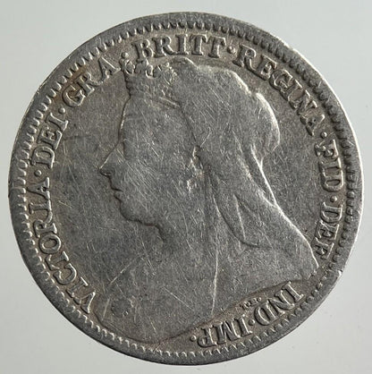 1897 Victoria Threepence Silver Coin | Fine Collectable Grade