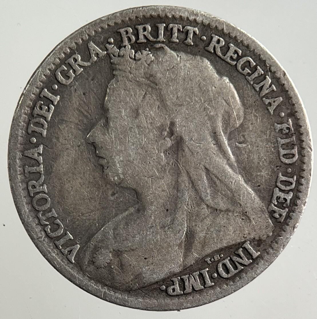 1895 Victoria Threepence Silver Coin | Fine Collectable Grade