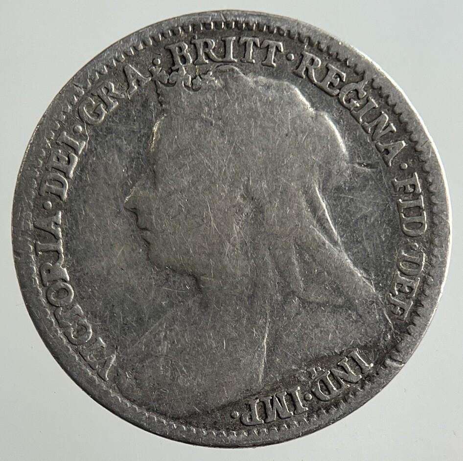 1896 Victoria Threepence Silver Coin | Fine Collectable Grade