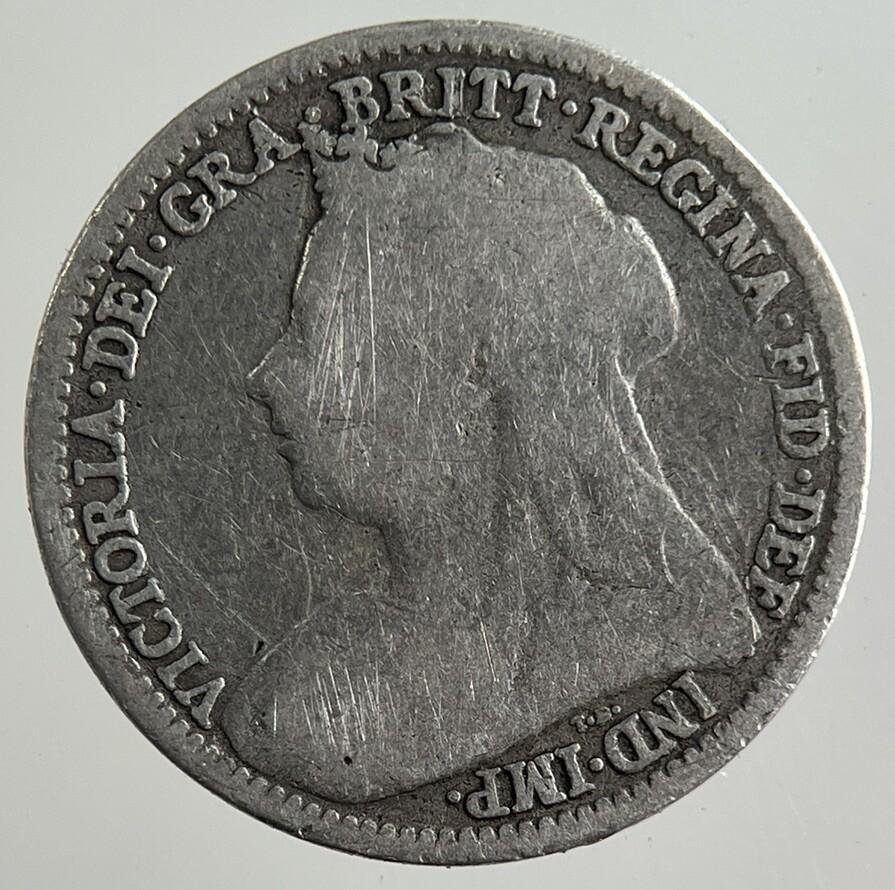 1895 Victoria Threepence Silver Coin | Fine Collectable Grade
