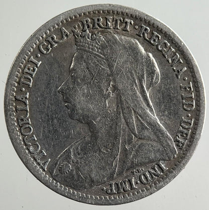 1900 Victoria Threepence Silver Coin | Fine Collectable Grade