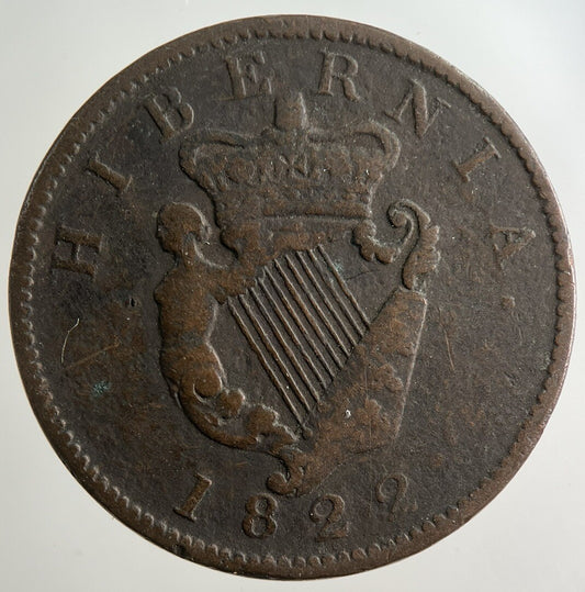 1822 Irish Half-Penny Coin | Fine Collectable Grade