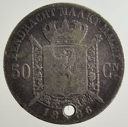 1886 Belgium 50 Centimes Silver Coin | Collectable Grade