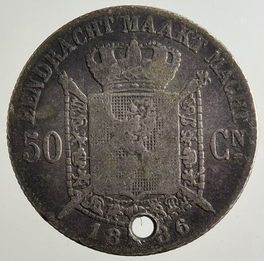1886 Belgium 50 Centimes Silver Coin | Collectable Grade