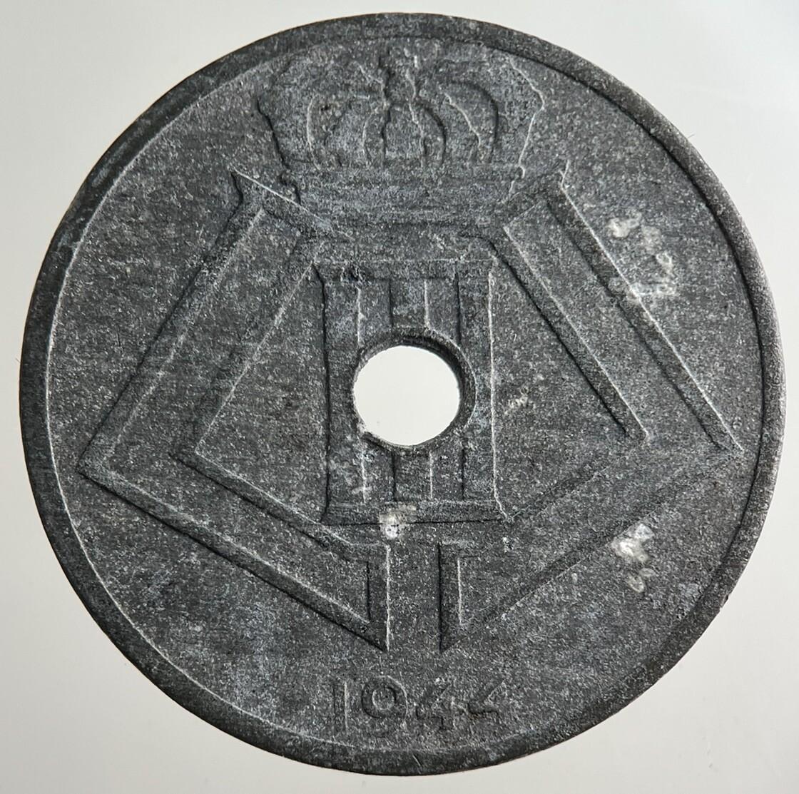 1944 Belgium 25 Centimes Coin | Fine Collectable Grade